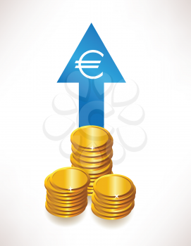 Royalty Free Clipart Image of a Money Growth Concept