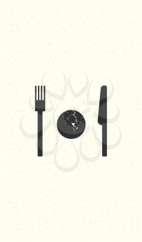 Royalty Free Clipart Image of a Menu Template