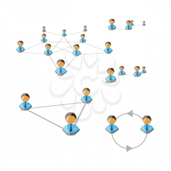 Royalty Free Clipart Image of a Network Concept