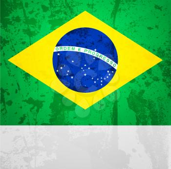 Abstract pattern for design. Retro paper background. Flag of Brazil