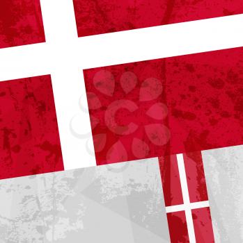 Abstract pattern for design. Retro paper background. flag of Denmark