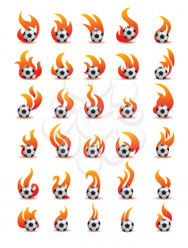  flaming football ball (soccer)