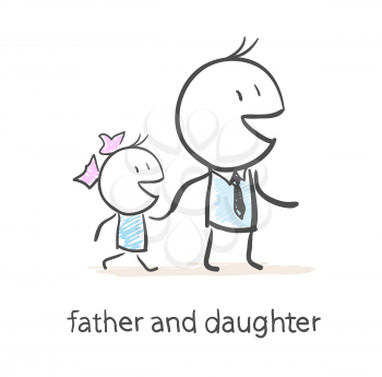 Father and daughter