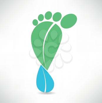 Eco foot icon