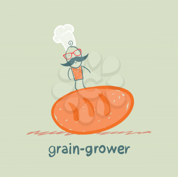 grain grower is on bread