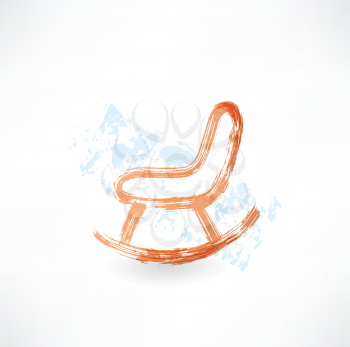 rocking chair grunge icon