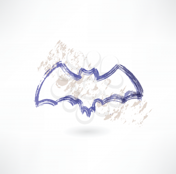 Bat grunge icon