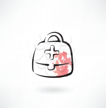 medicine chest grunge icon