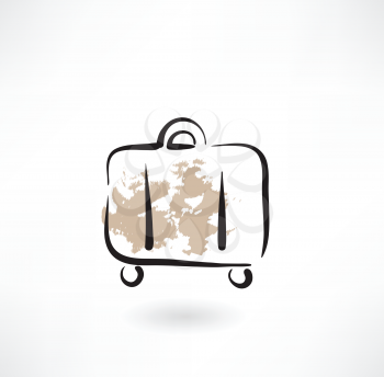 suitcase grunge icon