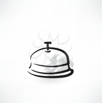 covered dish grunge icon