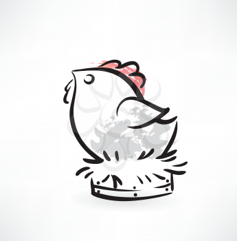 cartoon chicken icon