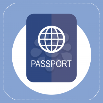 passport icon flat