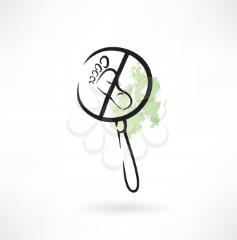 magnifying glass icon trail