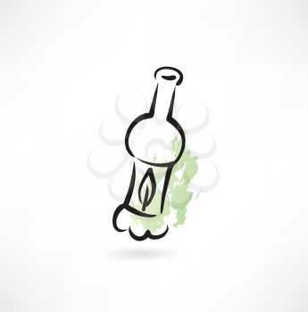 bottle with liquid icon