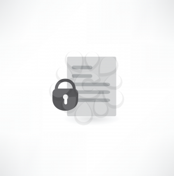 document with the lock icon