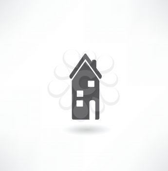 Vector illustration of icons of homes
