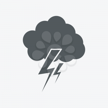 cloud lightning icon