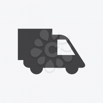 vector delivery truck icon