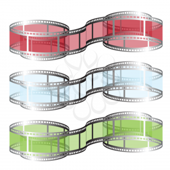 Royalty Free Clipart Image of Film Reels