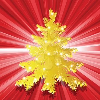 Royalty Free Clipart Image of a Fir Tree