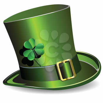 Royalty Free Clipart Image of a Green St.Patrick's Day Hat