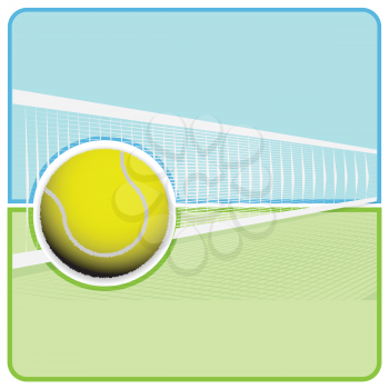 Royalty Free Clipart Image of an Abstract Tennis Background
