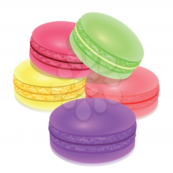 Royalty Free Clipart Image of Macaroon Cookies