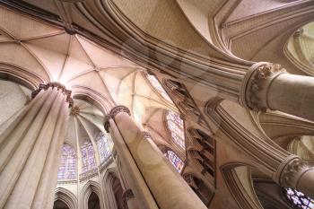 Le Mans St-Julien cathedral choir and ambulatory vaults, Le Mans, Sarthe, France