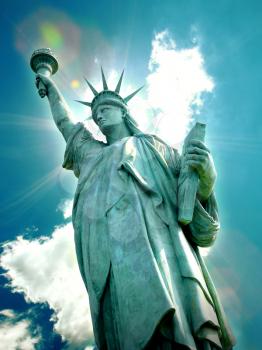 Statue of Liberty in New York City, United States of America.
