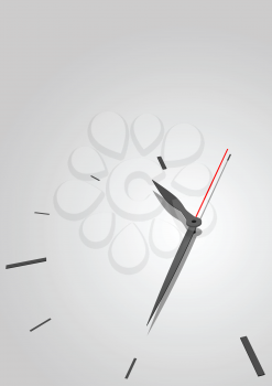 Royalty Free Clipart Image of an Abstract Clock Background