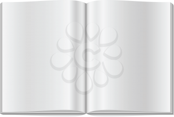 Royalty Free Clipart Image of a Blank Magazine