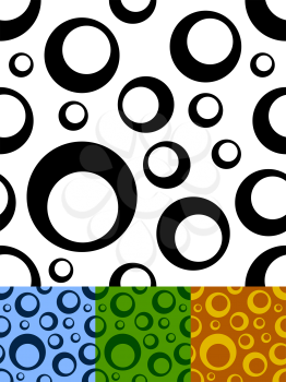 Royalty Free Clipart Image of Seamless Circular Backgrounds
