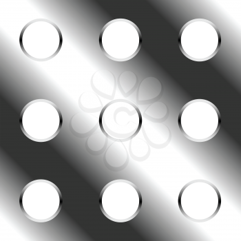 Royalty Free Clipart Image of a Perforated Metal Background