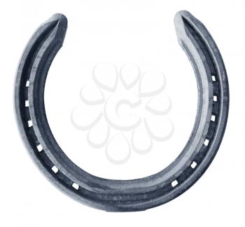 New ordinary horseshoe isolated on white background