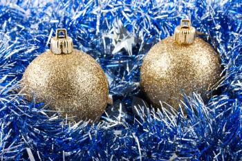 Royalty Free Photo of a Couple Christmas Ornaments