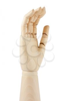 Royalty Free Photo of a Wooden Dummy's Hand