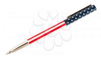 Royalty Free Photo of a Patriotic American Designed Pen