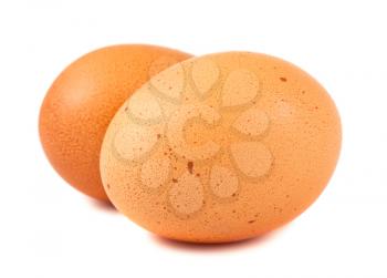 Royalty Free Photo of Two Fresh Chicken Eggs