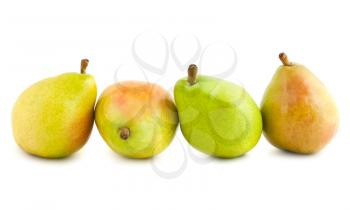 Royalty Free Photo of a Line Up of Pears