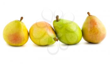 Royalty Free Photo of a Line Up of Fresh Pears