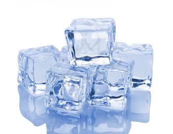 Royalty Free Photo of a Pile of Ice Cubes
