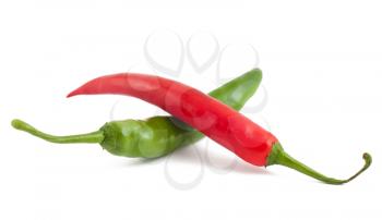 Royalty Free Photo of a Pair of Hot Chili Peppers