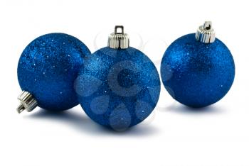 Royalty Free Photo of Sparkling Christmas Ornaments