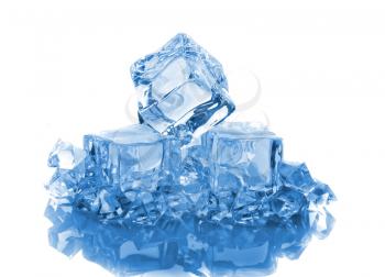 Royalty Free Photo of a Stacking of Ice Cubes