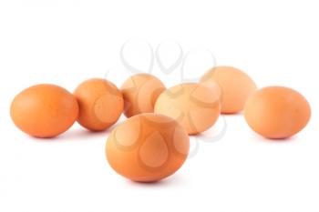 Royalty Free Photo of a Group of Natural Chicken Eggs