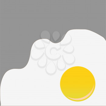 Royalty Free Clipart Image of a Fried Egg