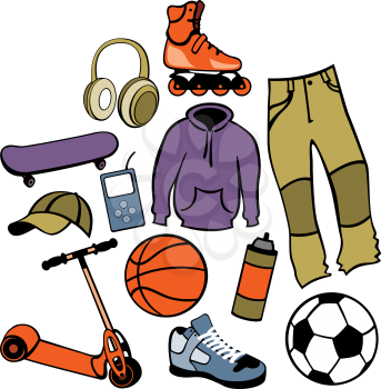 Royalty Free Clipart Image of Men's Clothes