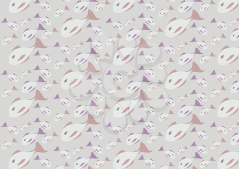 Royalty Free Clipart Image of an Abstract Fish Background