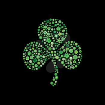 Royalty Free Clipart Image of a Clover