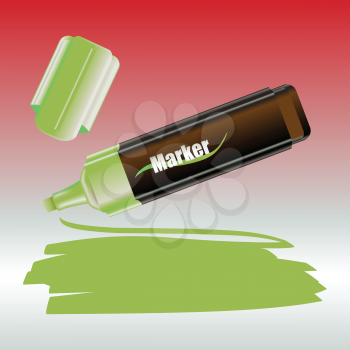 Royalty Free Clipart Image of a Marker